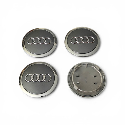 Ковпачки (заглушки) в диски Audi, сірі 69\63мм 4L0 601170